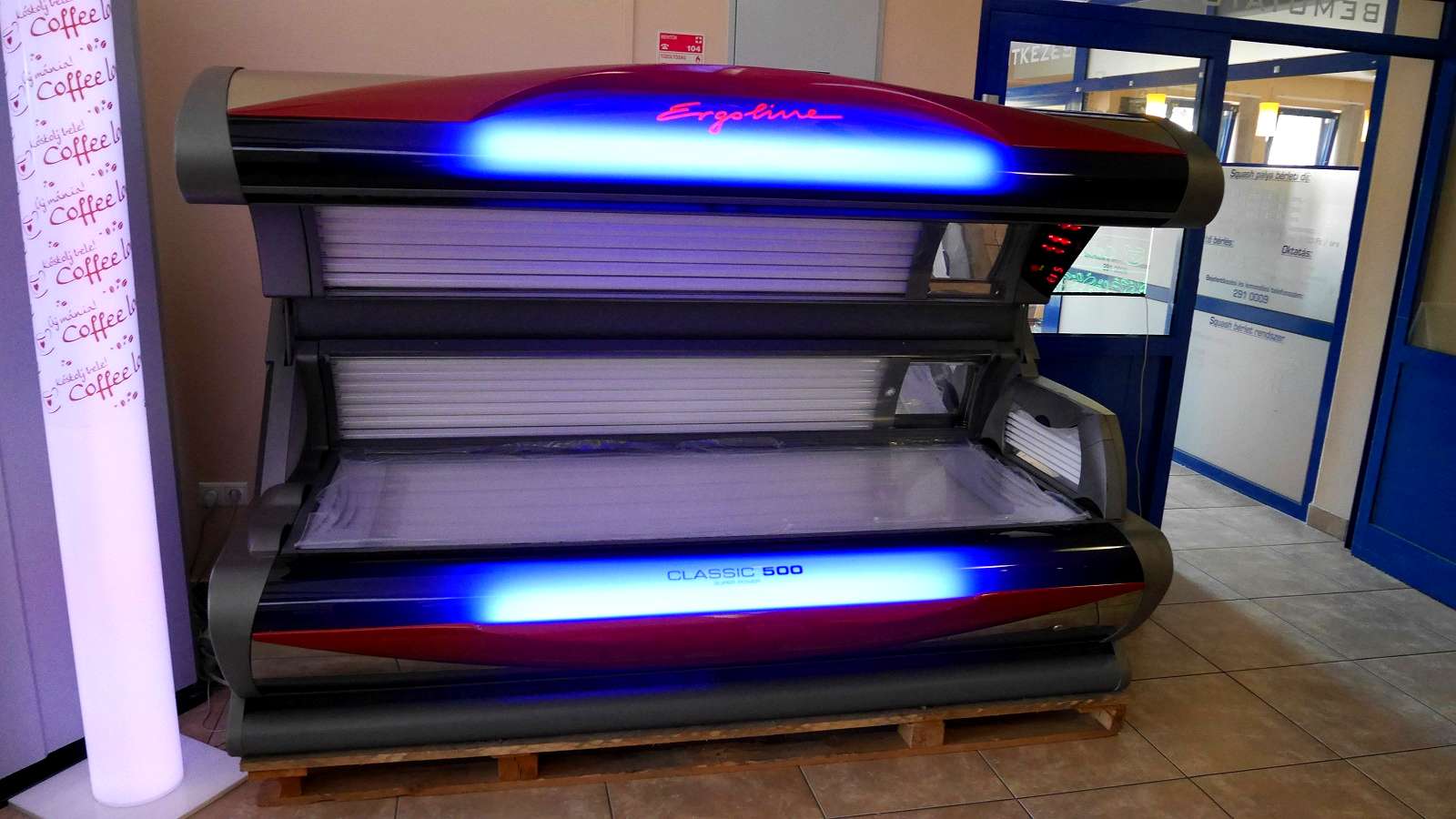 Repasované horizontálne solárium Ergoline 500 Classic